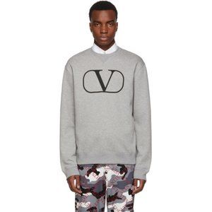 Valentino Grey Go Logo Sweatshirt